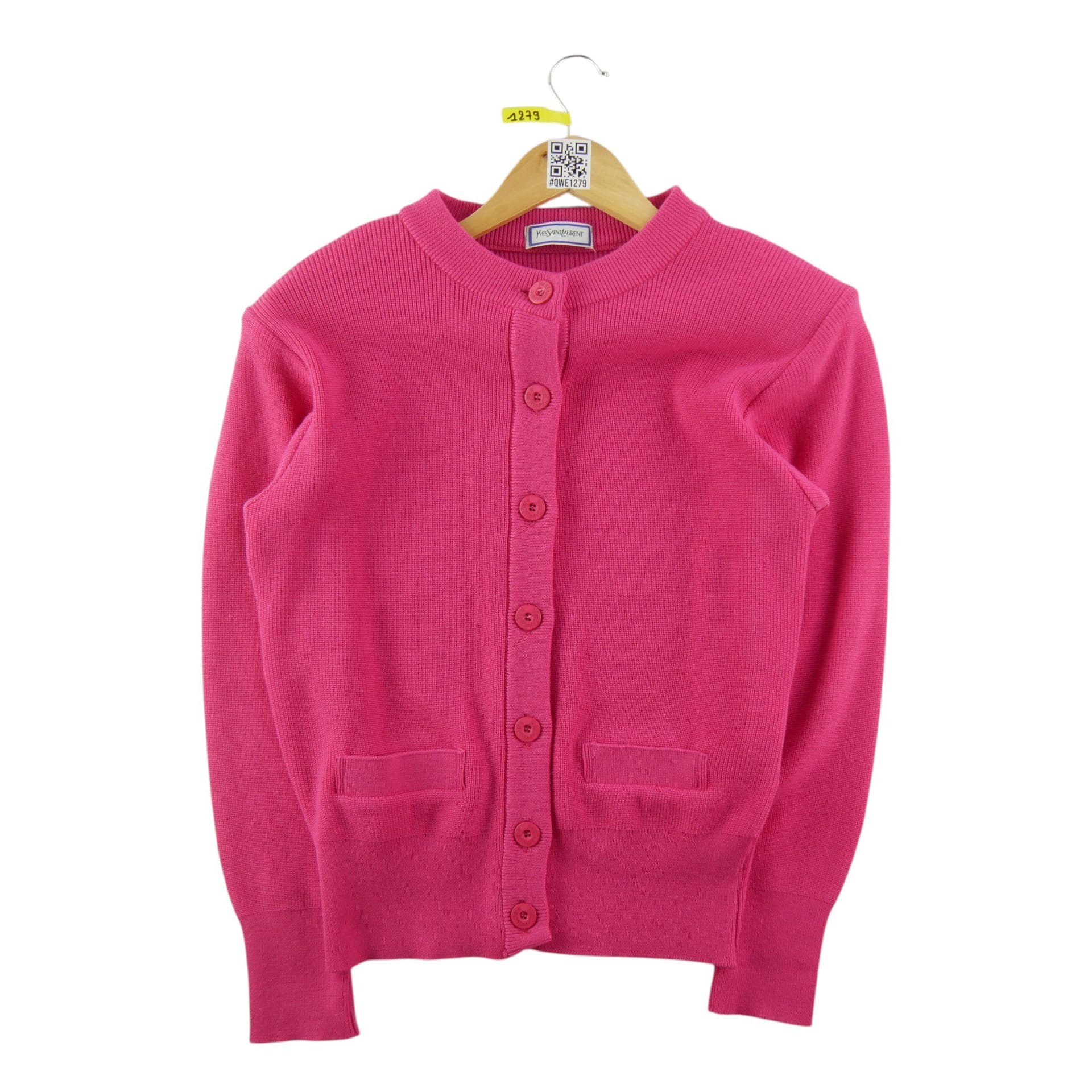 Gilet Femme Cardigan Vintage Y2K Rose 1